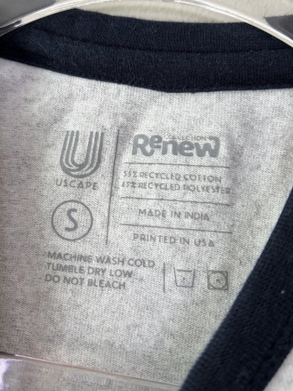 Belmont University Vintage Inspired Bear Ringer Tee in Navy and Heather Gray - Picture 3 of 9